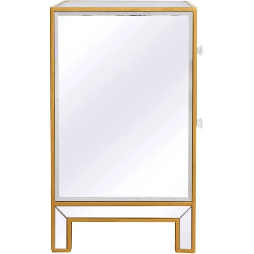 Elegant Lighting MF72016G Reflexion Antique Gold Cabinet - Picture 9 of 10