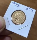 1908 $2.5 Gold Coin Indian Head Quarter Eagle