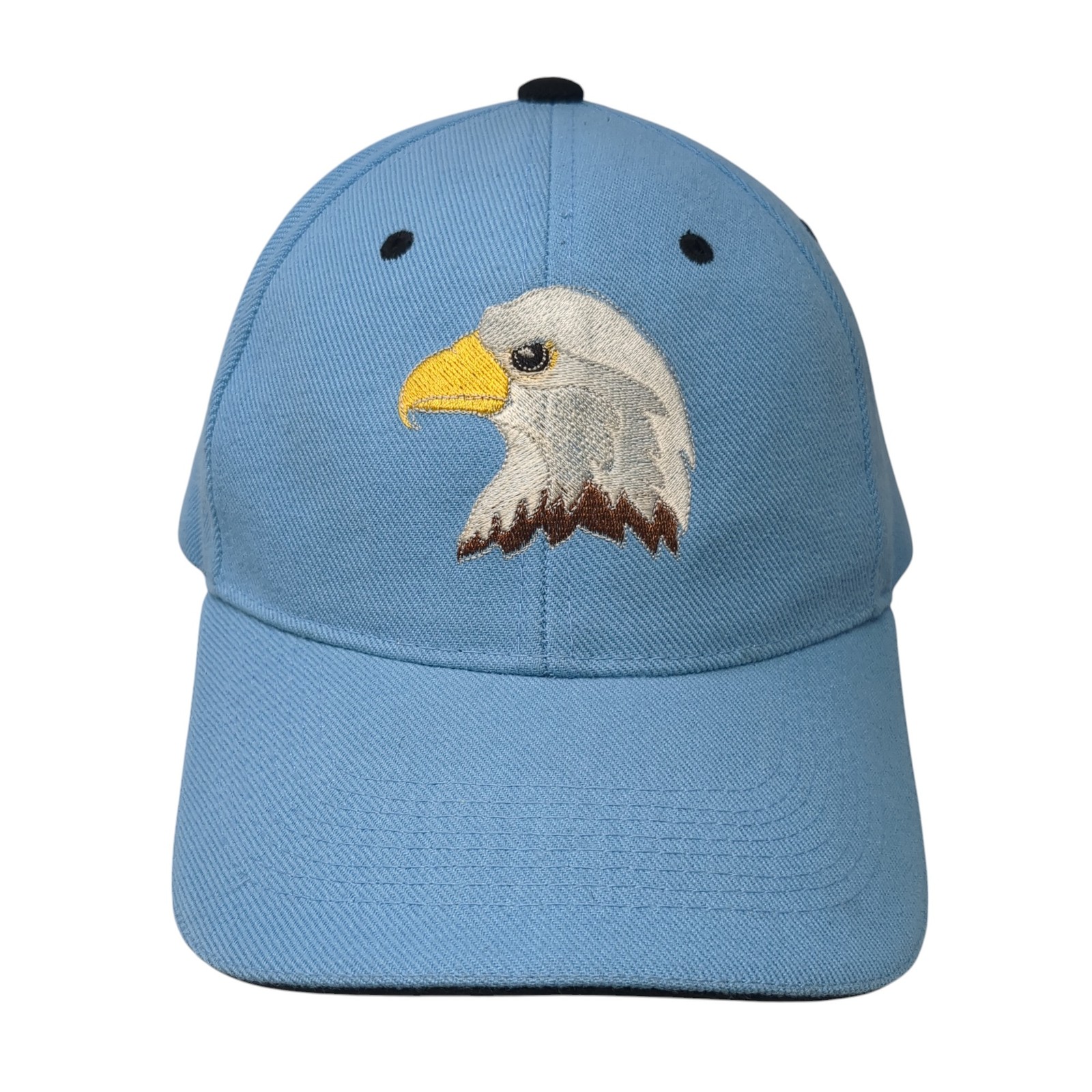 American Eagle Strapback Baseball Cap Blue One Si… - image 1