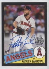 2020 Topps 1985 Baseball Black 55/198 Patrick Sandoval #85A-PS Auto 09k3