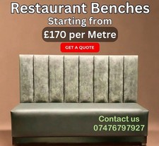 Booth Seating Set with Table & Chairs – Restaurant Café Bar Commercial Furniture