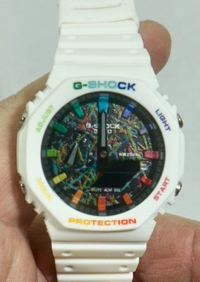 G-Shock CasiOak White Freak Rainbow 5611 GA 2100 Limited Edition /100