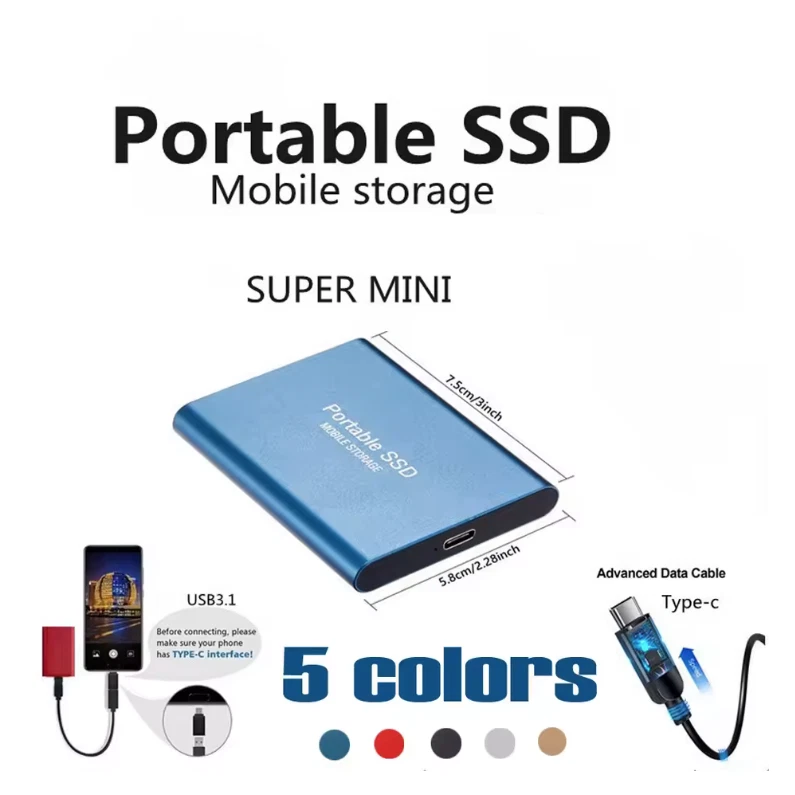 HARD DISK ESTERNO Portatile SSD ALTA VELOCITA DISCO RIGIDO TIPO-C  multifunzione - Image 4 of 4