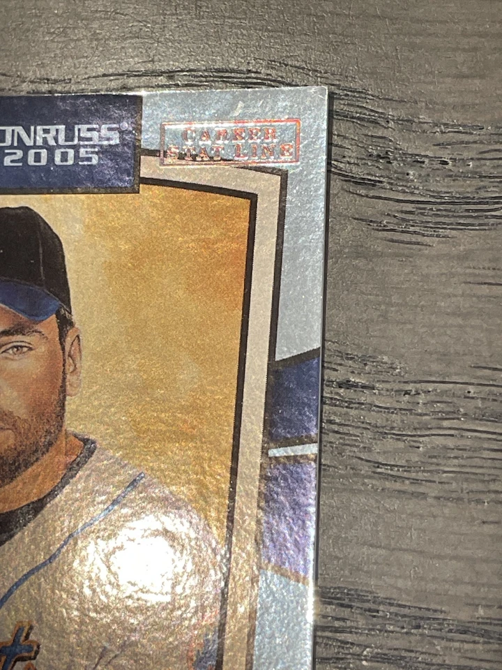 2005 Donruss Diamond Kings Career Stat Line Mike Piazza #15 Mets /378 - Image 2 of 4