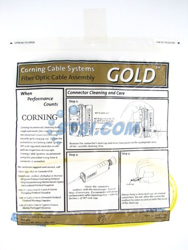 Corning SC auf ST Singlemode Glasfaser Jumper Kabel, 1 Meter 586101R3131001M ~ STSI - Bild 4 von 5