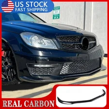 Carbon Fiber Front Add-on Bumper Lip For 2012-14 Mercedes-BENZ W204 For AMG C63
