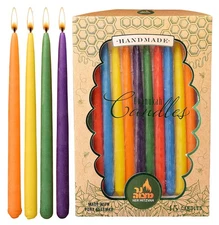 Beeswax Chanukah Candles Most Menorahs - Beeswax Candles, Premium Quality Pure