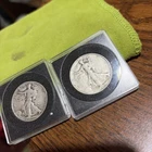 1937-1945 walking liberty half dollar coin silver / two coins