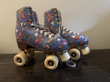 Impala Harmony Peace Women's Roller Skates Blue Floral Peace Design