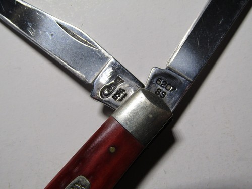 CASE XX 61953 L SS 5 DOT RED JIGGED BONE RUSSLOCK FOLDING KNIFE BEAUTIFUL L@@K! - Picture 9 of 9