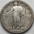 1917-S Type 1 Standing Liberty Silver Quarter in a SAFLIP® - Fine- (VG+)