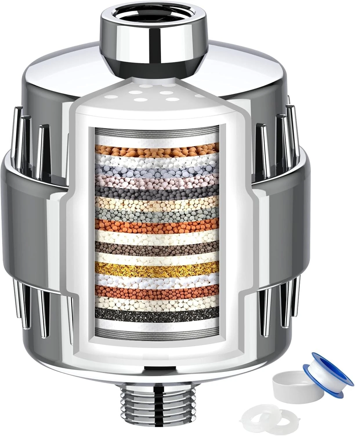 20 Stage Shower Head Filter | Hard Water, Water Softener High Output Shower
Opens in a new window or
