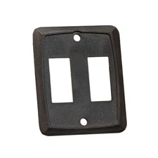 Creative Products Group Double Switch Plate, Black