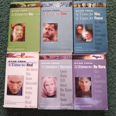 Lot of 6 Star Trek: A Time To... Paperback Used