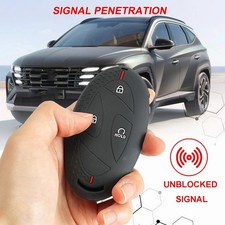 Silicone Remote Key Fob Cover Ring Protector for Hyundai 5 7 Button   2024-202