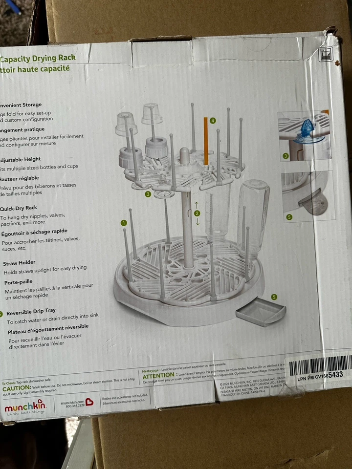 Estante de secado de botellas de alta capacidad Munchkin - CAJA ABIERTA Foto 4 de 4