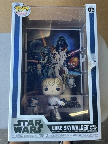 Funko Pop! Movie Poster with Case: Star Wars - Luke Skywalker With R2-D2 #02