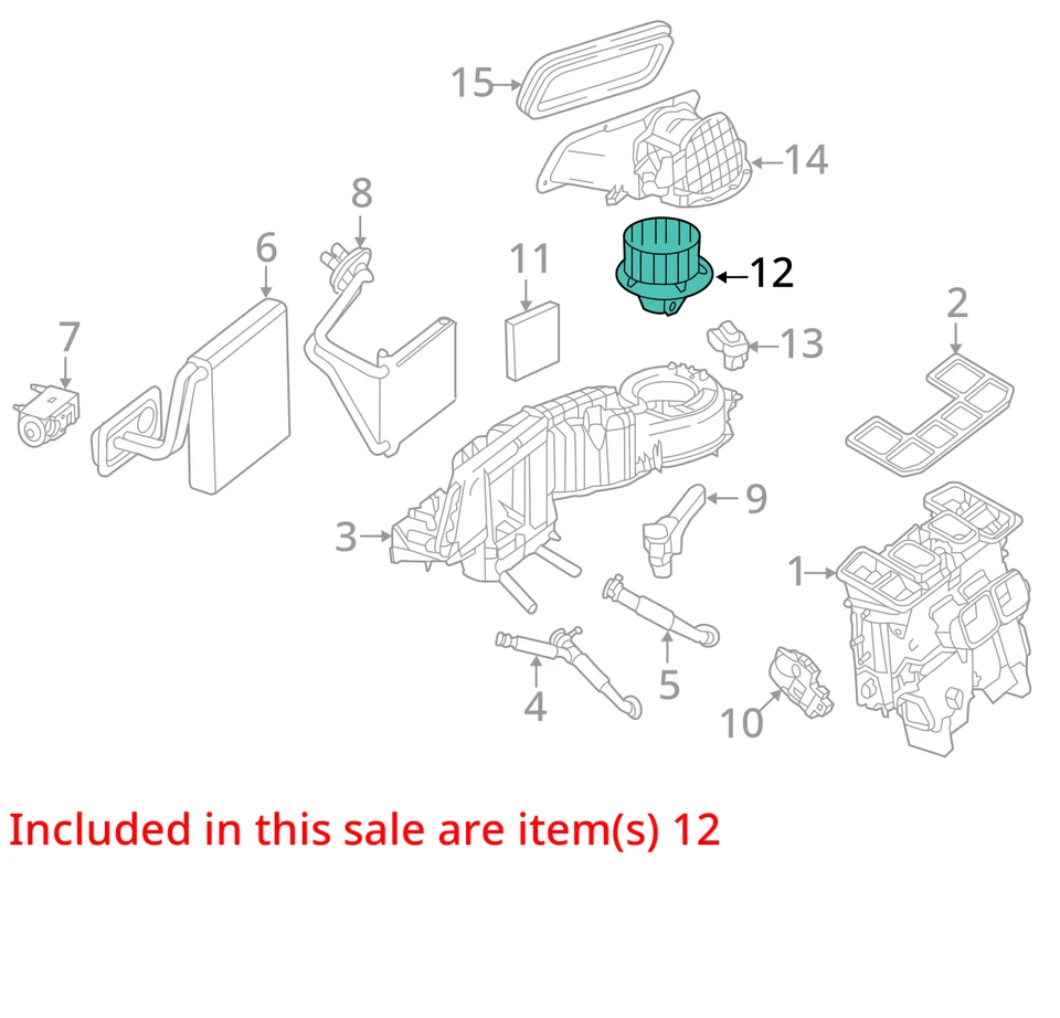 Blower Motor 172 Type SLK300 Fits 12-16 MERCEDES SLK 30382865 - Image 3 of 4