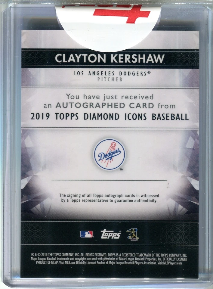 Clayton Kershaw DODGERS 2019 Topps Diamond Icons Autograph #2/5 Auto - RARE! - Image 2 of 2