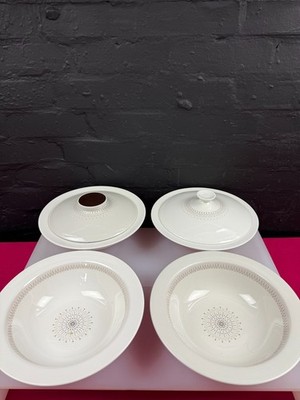 Royal Doulton Morning Star T.C1026 Servierschalen/Terrinen 2 Deckel 4 Schüsseln Set