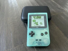 Nintendo Gameboy Pocket GBP Backlight LCD IPS Screen & Glass Lens - Ice Blue