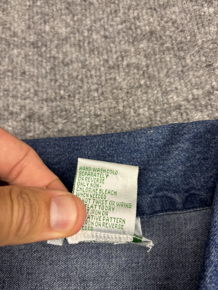 Quacker Factory Jacket Womens Large Blue Denim Sequin Cherry Embroidered Jean - Image 3 of 4