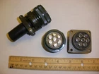 NEW - MS3106A 24-10S (SR) with Bushing and MS3102R 24-10P - 7 Pin Mating Pair