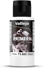 White Acrylic Primer for Models - Matte Finish 60ml, Great Adhesion