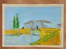 Vincent van Gogh Drawing (Handmade) Very well preserved antique paper