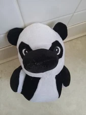 Rare Rinco Black White Panda Duck Stuffed Animal Plush (2011)