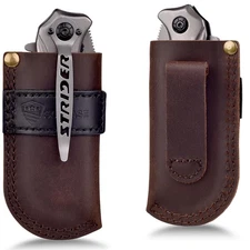 SOGCASE Leather Knife Sheath Belt Series - Durable, Well Made, Nice Leather, ...