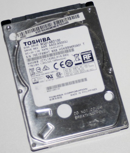 Toshiba MQ01ABD100 HDKBB96R0A01 T 1TB 2,5" Festplatte SATA PCB: G003138A