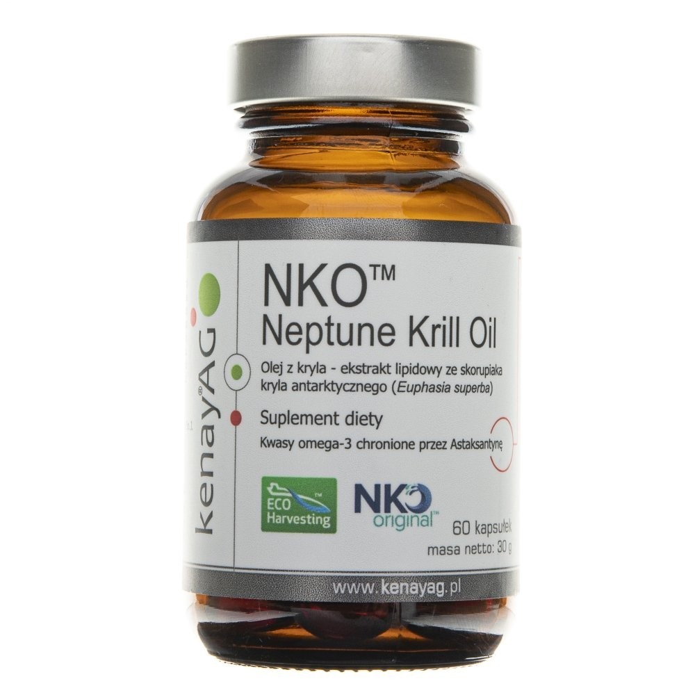 Kenay Krill Oil NKO 60 capsules extraites à froid de qualité supérieure