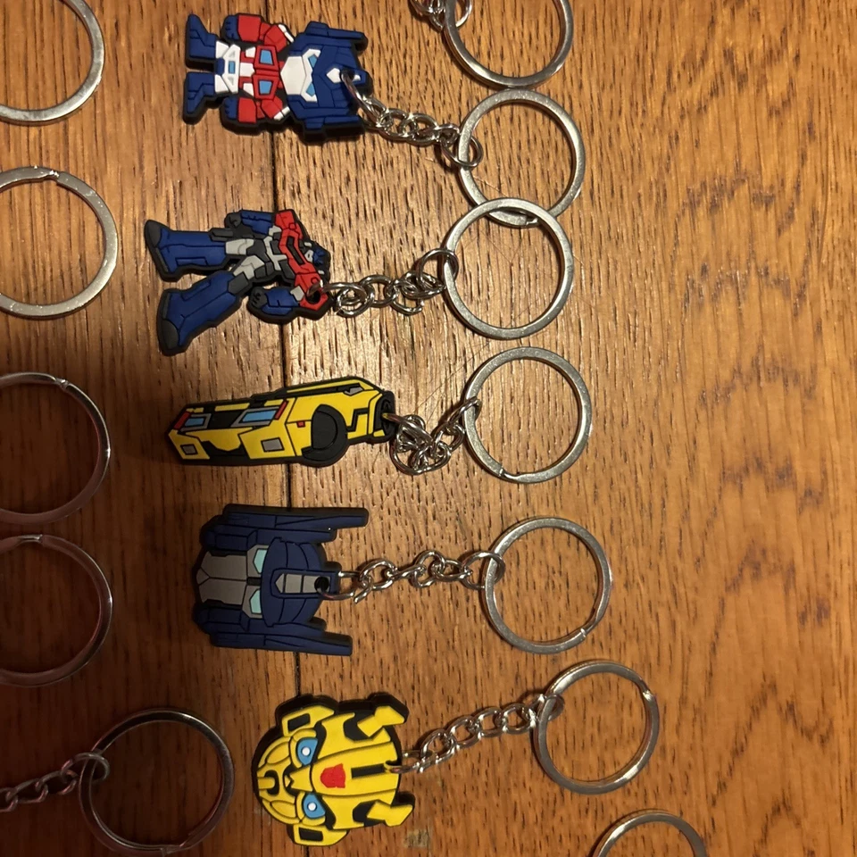 变形金刚生日派对战利品袋填充物50贴纸和24个钥匙链 — 第 3/4 张图片