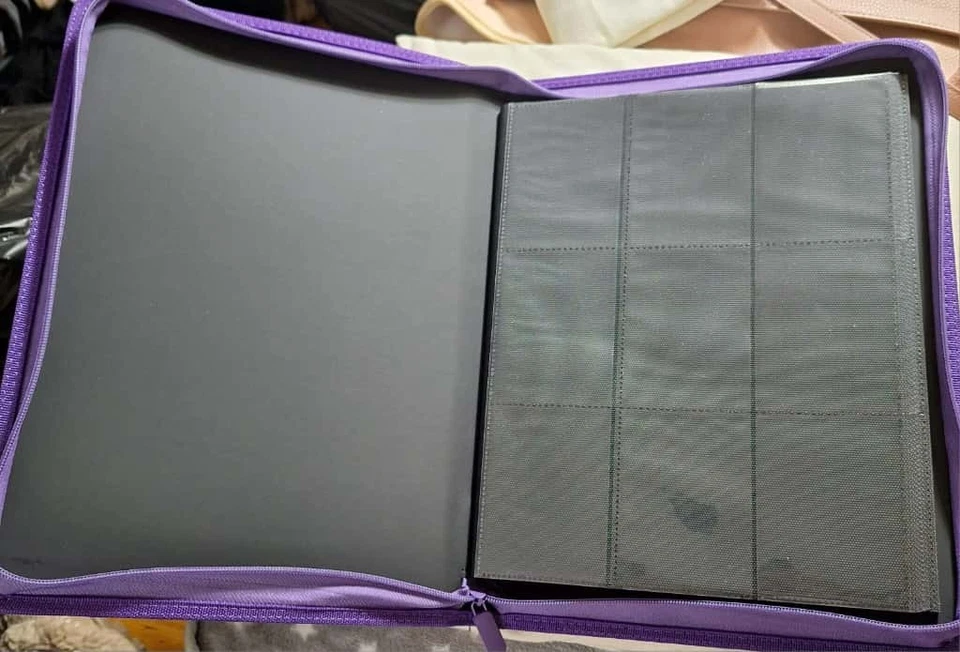 9 Pockets Trading Card Binder | 20 pages, Holds 360 Cards | Album Zipped NEW - Image 2 of 2