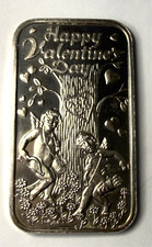 1 oz .999 Fine Silver Bar - Happy Valentine