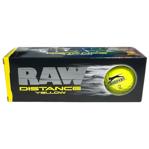 Slazenger Raw Distance Golf Balls 1 Dozen 12 Balls New In Box NIB Yellow - Picture 9 of 14