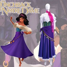 Cosplay The Hunchback of Notre Dame Esmeralda Kleider Halloween Maskerade Anzüge