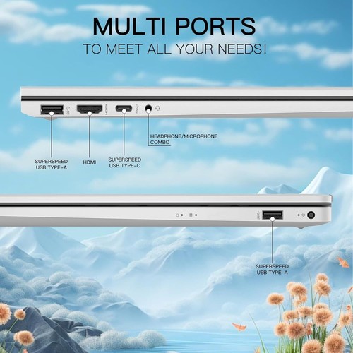 2025 HP 17.3"Touch Laptop,10-Core i7-1355U 5GHZ,Up To 64GB 4TB SSD+Office Pro - Picture 4 of 7