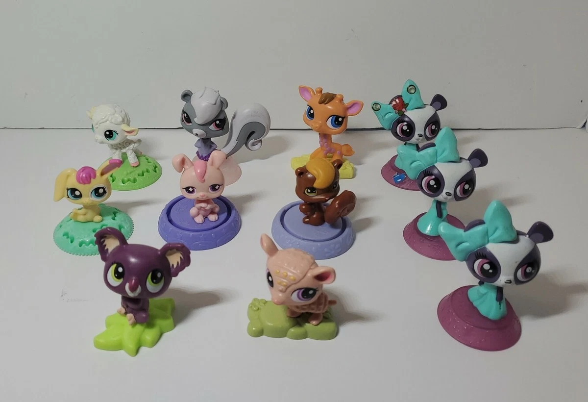Littlest Pet Shop McDonald s LPS Misc. Toy LOT of 11 Rabbits Pandas etc