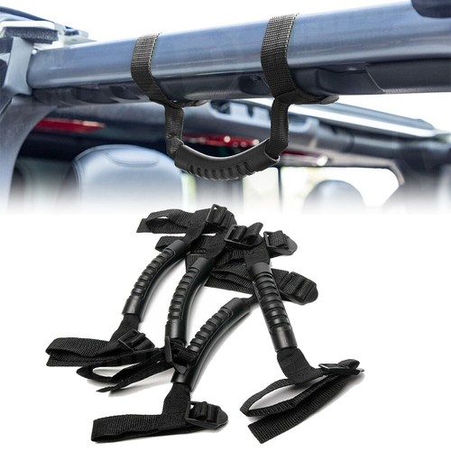 4 empuñaduras de barra antivuelco superior negra para Jeep Wrangler YJ TJ JK JL 4 puertas - Imagen 15 de 24
