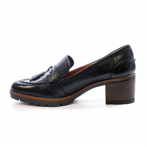 Women Pikolinos Llanes Leather Pumps Heeled Leather Loafer with Tassel NEW - Picture 3 of 6
