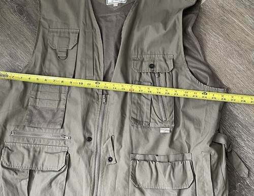 Fox Fire Ultimate Fishing Vest mens 1XB/XXL Khaki Vented Hiking utility survival - Picture 9 of 9