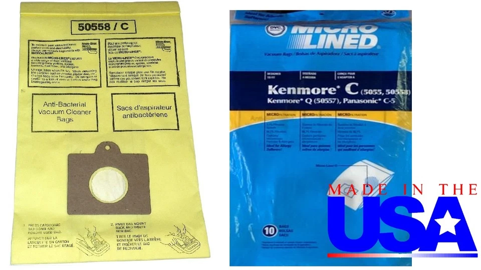 50 sacos de vácuo para caber Kenmore tipo C 5055&50558, Q 50557 - Imagem 2 de 4