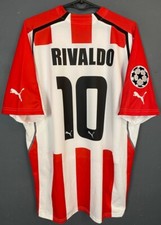 RIVALDO MEN'S PUMA FC OLYMPIACOS 2005/2006 SOCCER FOOTBALL SHIRT JERSEY SIZE XL