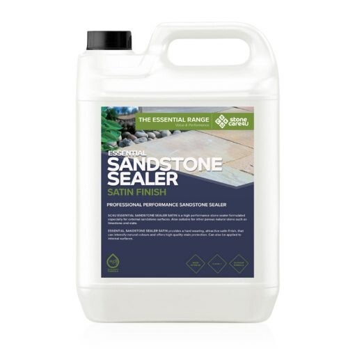Indian Sandstone Sealer Wet Look Satin Finish Floor Paving and Patio Sealant 5L