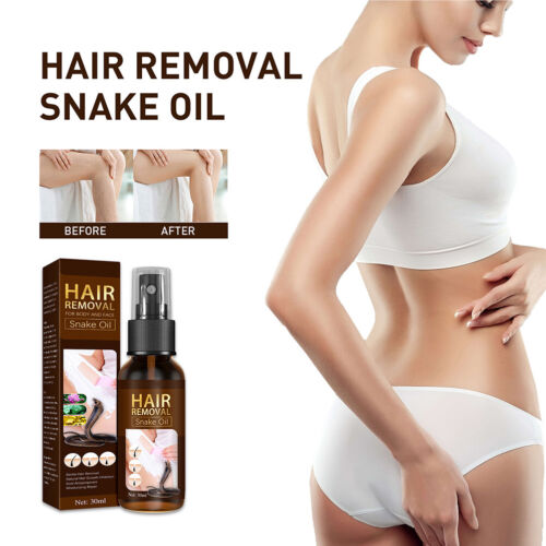 Hair Removal Spray Snake Oil Gentle Hair Remover For Underarm Arm Leg IDS - Zdjęcie 1 z 12