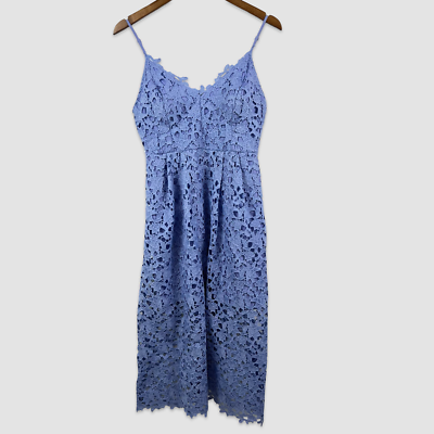 Lace A Line Midi Dress, Lavender / M by ASTR The Label