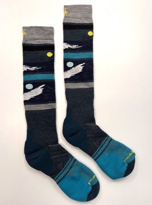 SMARTWOOL Ski Full Cushion Midnight Ski Pattern OTC Socks TWILIGHT BLUE