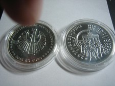 Germany 25 Euro 2015 German Unity Mintmark G Uncirculated in Coin Capsule